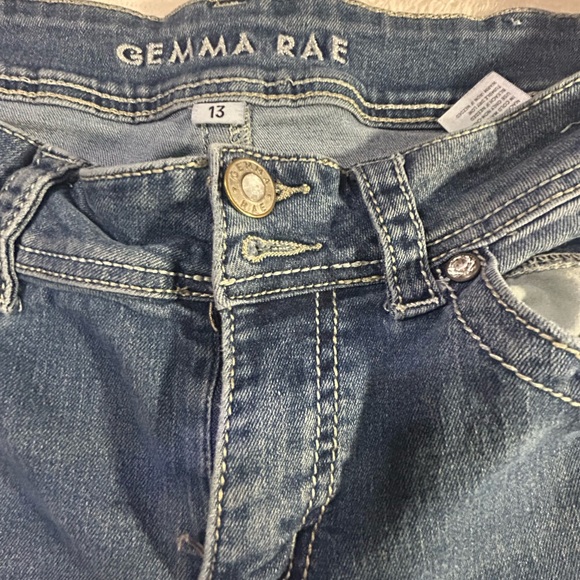 Women's Boot Cut Jeans - Blue - Picture 3 of 5